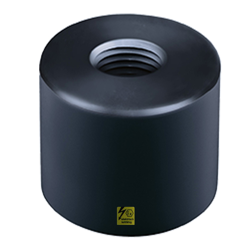 PE-el Endkappe zum Stumpfschwei&szlig;en mit Innengewinde, elektrisch leitf&auml;hig