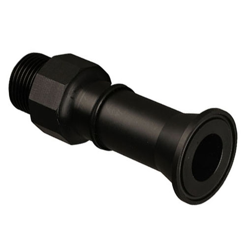 PE-el Gewindenippel mit TRI Clampstutzen, elektrisch leitf&auml;hig, Dichtung FEP-FKM